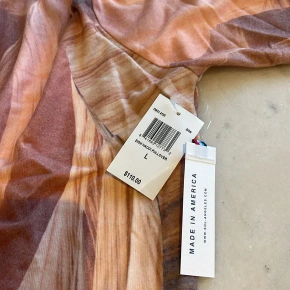 NWT SOL ANGELES HACCI L/S PULLOVER . L - Picture 7 of 7